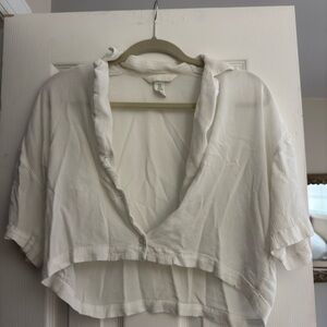 White Women's Cropped Top